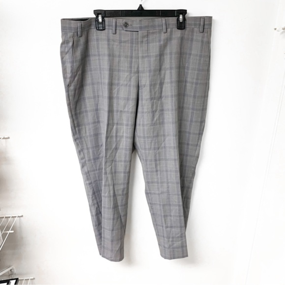 Michael‎ Kors Gray Plaid Dress Pants Size 40R